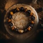 Golden-Tiger-Eye-Bracelet-Mens-Fire-Earth-Defense; Taoist-Warrior-Protection-Bracelet-Anti-Betrayal; Mens-Tiger-Eye-Focus-Wealth-Amplifier