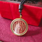 A powerful protection amulets necklace featuring the Mountain Spirit Coin, blessed by Taoist Master. These Taoist protection amulets provide spiritual safety and positive energy. Amulet protection from ghost and negative energy.